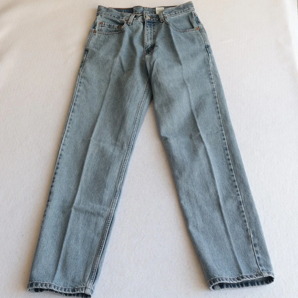Vintage Levis 550 Relaxed Fit Tapered Leg Jeans Light Wash 29x34 Fits 27x33